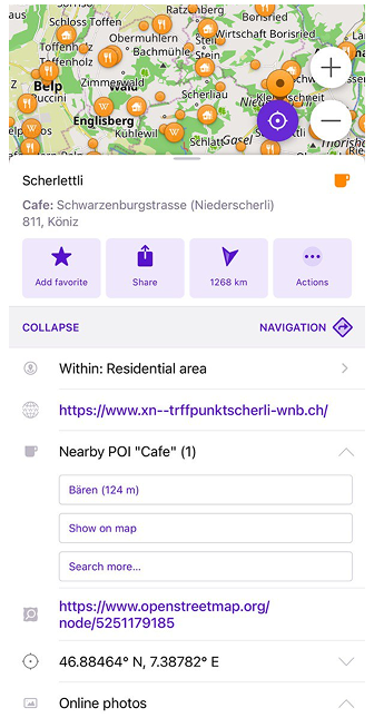 Найближчі POI iOS