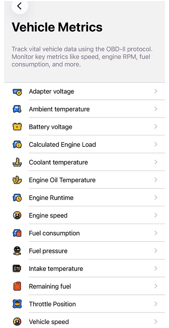 OBD settings