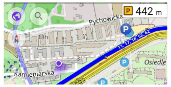 Віджет паркування Android