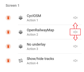 Порядок віджета «Швидка дія» Android